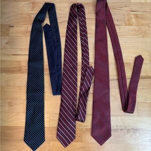 Jos. A. Bank Blue and Red Silk Ties Set
